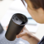 Preview: Hario: Thermobecher mit Deckel schwarz 300ml
