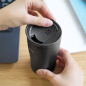 Preview: Hario: Thermobecher mit Deckel schwarz 300ml