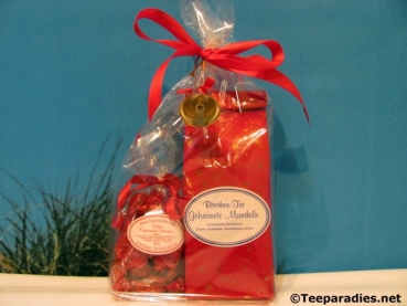 Rote Weihnachtstüte (Tee u. Bonbons)