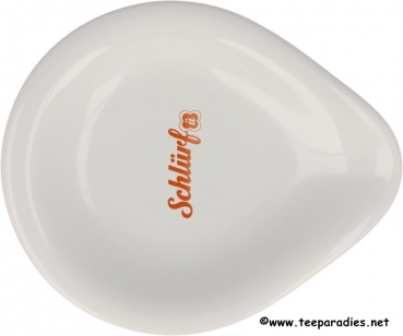 Schlürf Tee Siebablage weiß