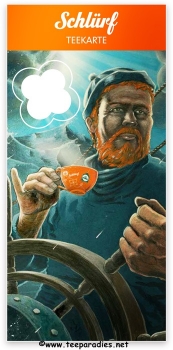 Preview: Schlürf Teekarte: klein