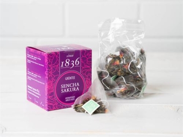 Preview: 1836 Grüntee Sencha, SAKURA, Kirsch Note since 1836 – 45g.