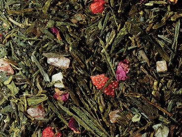 Preview: 1836: Weiß-/Grünteemischung Engelskuss Maracuja-Note aromatisiert 50 Pyramidenbeutel im Sachet à 3 g