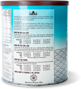 Preview: Gr. Dose: David Rio Chai Latte 1814 g. "White Shark"