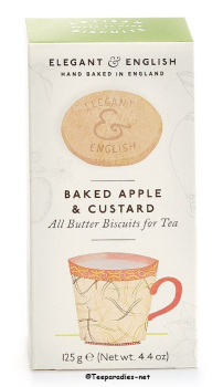 Elegant & English Butter Biscuits Apple & Custard 140 gr. – handgefertigt -