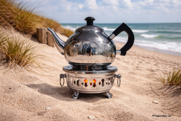 Teeset „die ostfriesische Teestunde“ Teekanne & Stövchen: