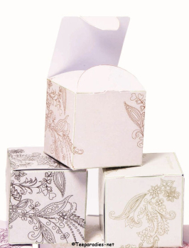 Foldable Tea Flower Box, 1 piece