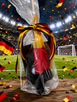 Fussballmitbringsel 1: Deutschland Stockfahne & Grillgewürz