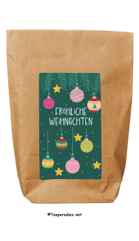 Preview: Papier Teegeschenk: „Fröhliche Weihnachten“ Set