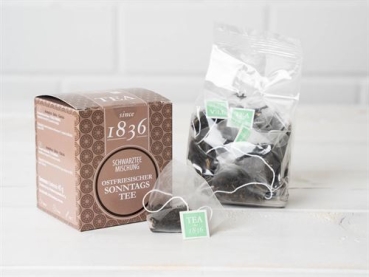 Preview: 1836 Schwarzteemischung: Ostfriesischer Sonntagstee aromatisiert since 1836 – 45 g.