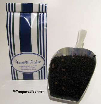 Schwarzer Tee: Vanille-Sahne