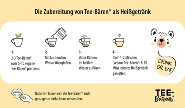 Preview: Tee-Bären® Erdbeere, 100 g. mit Erdbeergeschmack, glutenfrei im Tütchen mit Schleife Preview: Tee-Bären® Erdbeere, 100 g. mit Erdbeergeschmack, glutenfrei im Tütchen mit Schleife
