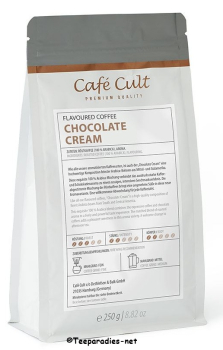 Preview: Cha Cult: Kaffee „Chocolate Cream“ in 250 g Tüte, ganze Bohne aromatisiert