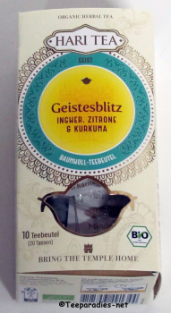 BIO: Hari Tea BIO Ingwer, Zitrone & Kurkuma - Geistesblitz ~ 10 x 2 g in der Box (20 g.)