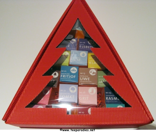 Weihnachtsbaum Schlürf-Tee:  „1 x PROBIERSET – 20 x kleine Schlürfel Schlürf Präsent“