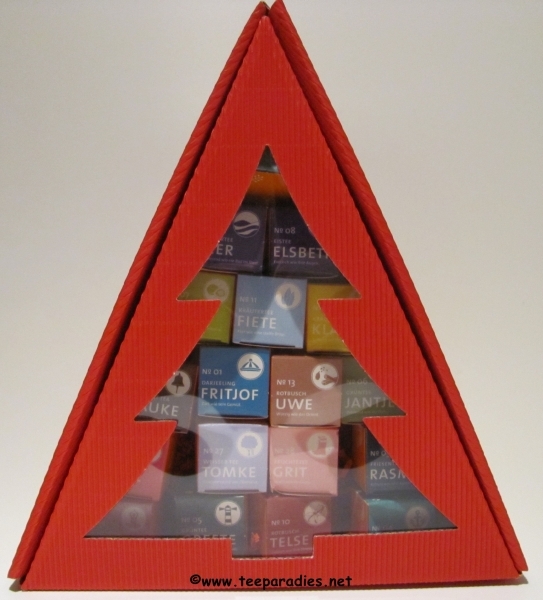 Weihnachtsbaum Schlürf-Tee:  „1 x PROBIERSET – 20 x kleine Schlürfel Schlürf Präsent“