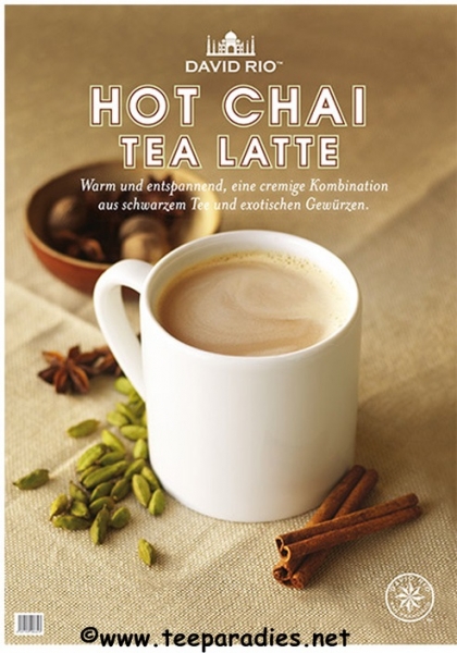 Chai Poster Packung (1 Stück) Text: Hot Chai Tea Latte