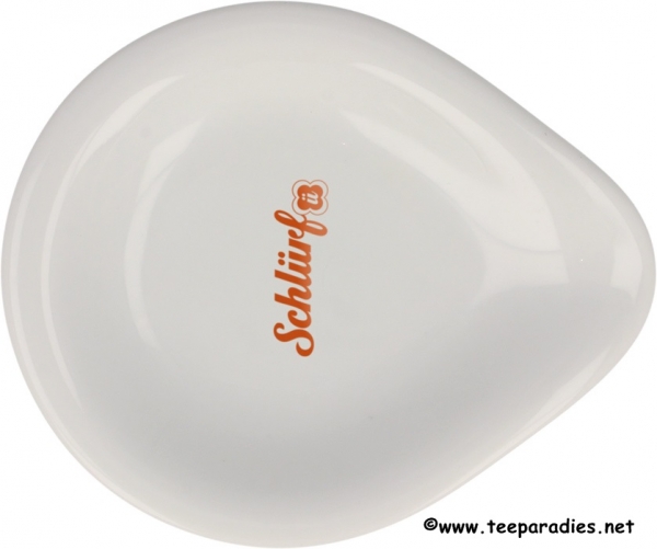 Schlürf Tee Siebablage weiß
