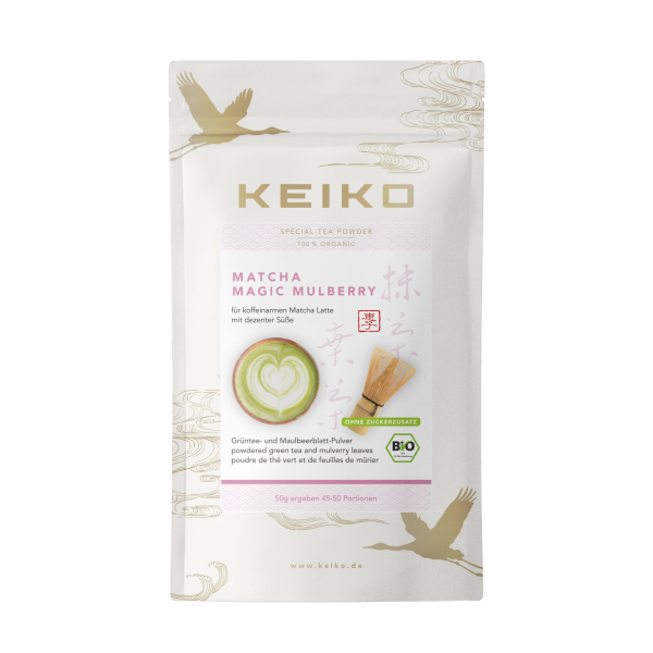 BIO: KEIKO Matcha Magic Mulberry - Bio Matcha mit Maulbeerblattpulver 50 g.
