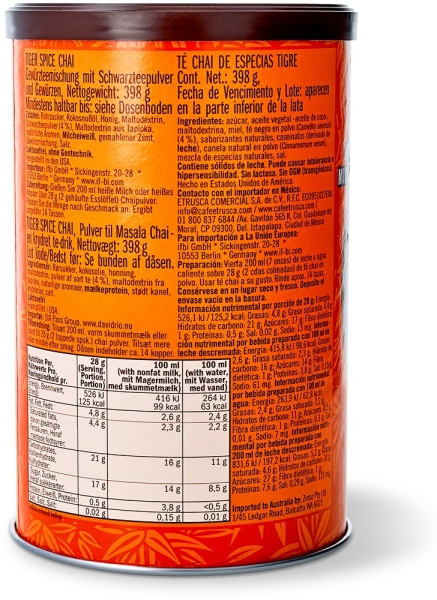 David Rio Chai Latte 398g "Tiger Spice"