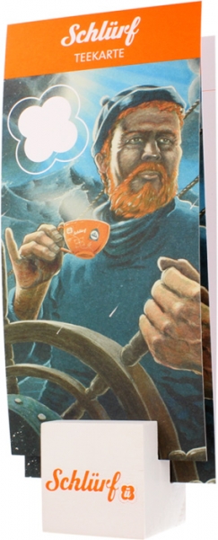 Schlürf Tee: Kartenhalter Holz