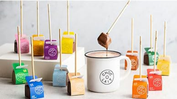 MoMe Trinkschokolade am Stiel Choc-o-lait Milk (Vollmilch) 33 g.
