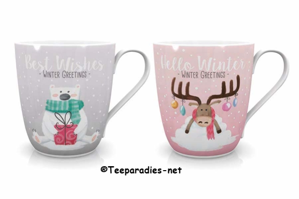 Winter-Becher "Claus & Carl" Geschenk-Set (2 Becher)