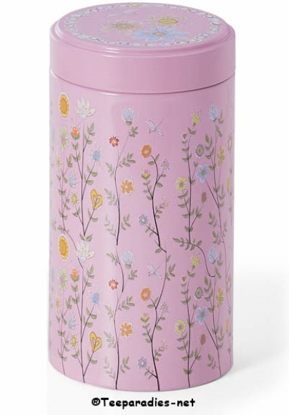 Teedose "Blumenwiese" - mit Stülpdeckel – 120 g.