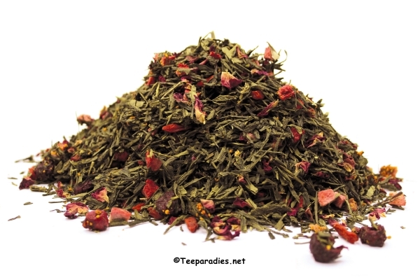 Green tea curcuma cherry blossom girl