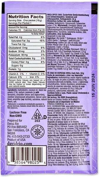 David Rio Chai Sachets 18 g. "Orca Spice"