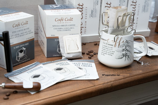 Café Cult: Halter "Kenny" Edelstahl passend für Café Cult: „Drip Coffee Bags“ 10,5 x 5,4 x 6,7 cm