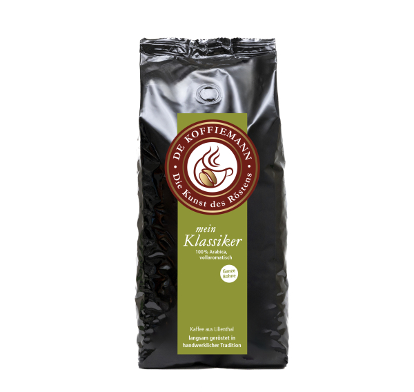 de Koffiemann: „mein Klassiker“ ganze Bohne 250 g.