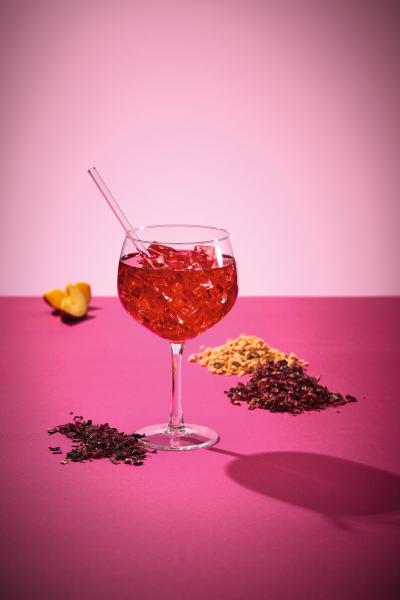 Pfirsich/Rose aromatisierte Früchteteemischung