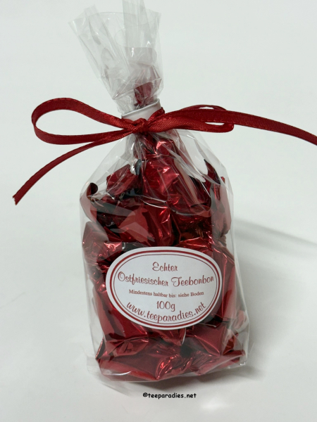 Echter Ostfriesische Teebonbons 100g. rot