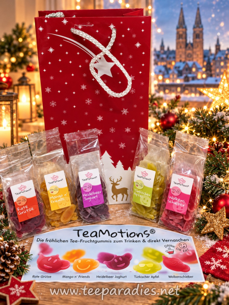 TeaMotions® “Gift Set” – 5-Variety Assortment, 5 x 125 grams = 625 g.