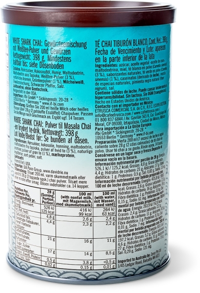 David Rio Chai Latte 398g "White Shark"