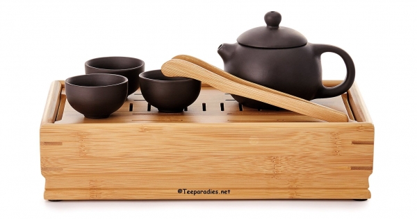 Tee-Set "Zhong" Zisha-Ton, 6-teilig