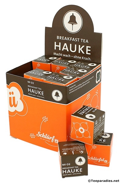 02: Bio Schlürf Tee: Schwarzteemischung "Hauke" in Schmuckbox 27 Schlürfel 67,5 g.