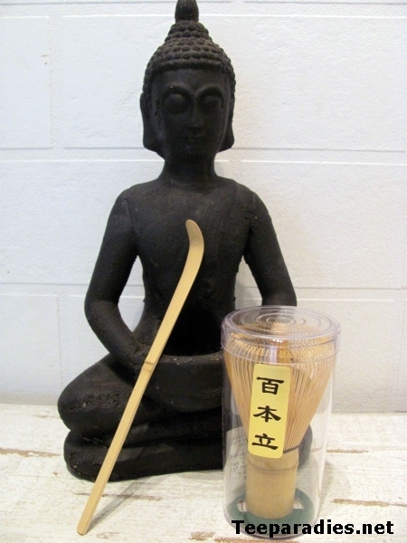 Kleines Matchaset: Chasen u. Löffel