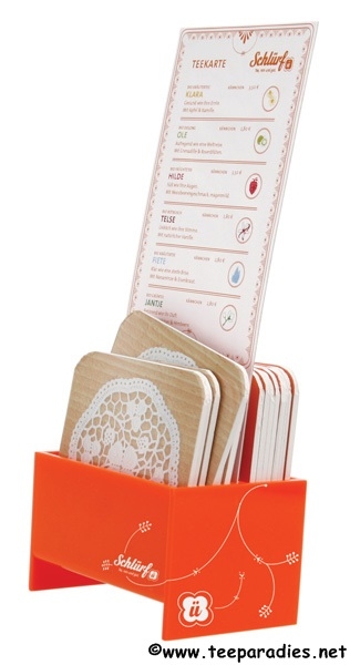Schlürf Tee: Teedeckelaufsteller